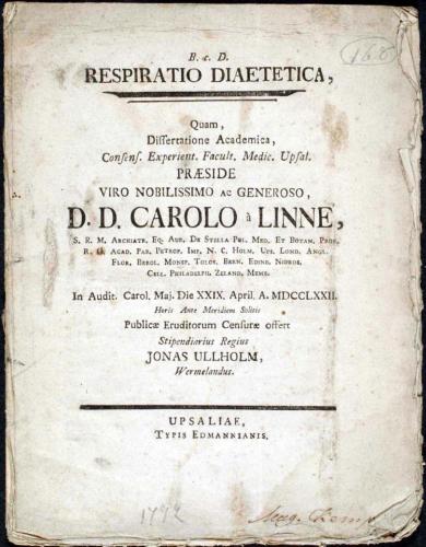 Respiratio Diaetetica, ... cover