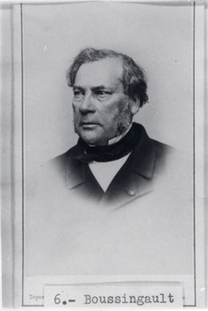 Boussingault, Jean Baptiste Joseph Dieudonné