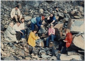 PHOTO WITHOUT IDENTIFIED INDIVIDUALS - Third International Senckenberg Symposium in Paleobotany, Frankfurt au Main, May 27-June2, 1990 in honor of Richard Krausel