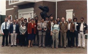 PHOTO WITHOUT IDENTIFIED INDIVIDUALS - Mid-Continent Paleobotanical Colloquium, Lawrence, Kansas, 1981