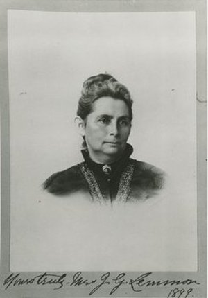 Lemmon, Sara Allen Plummer [Mrs. John G